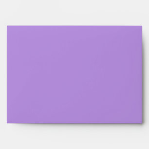 Purple and Blue Watercolor Floral Wedding Envelope