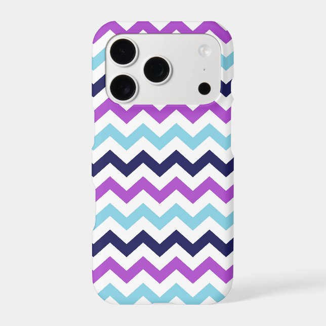 Purple and Blue Zig Zag Chevrons Pattern (Back)