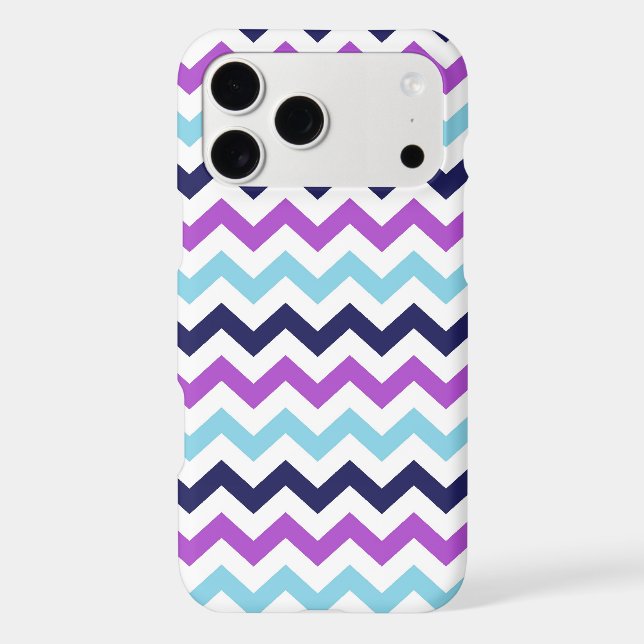 Purple and Blue Zig Zag Chevrons Pattern (Back)