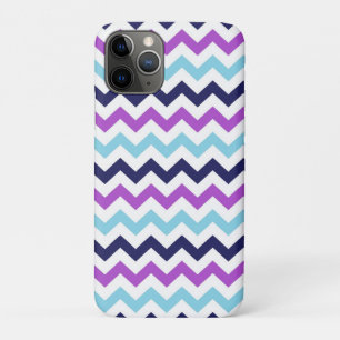 Purple and Blue Zig Zag Chevrons Pattern Case-Mate iPhone Case