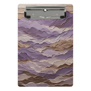 Purple and Brown Mystic Mountain Mini Clipboard