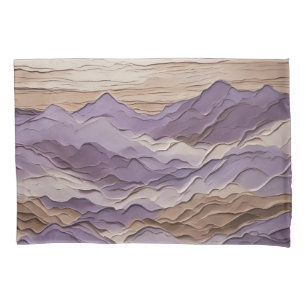 Purple and Brown Mystic Mountain Pillowcase