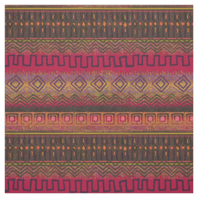 Purple and Brown Ombre Mud Cloth Style (Swatch)