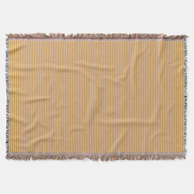 Purple and brown stripes throw blanket (Front)