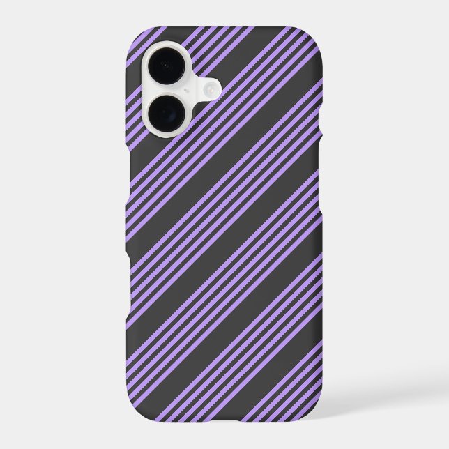 Purple and charcoal five stripe pattern (Back)