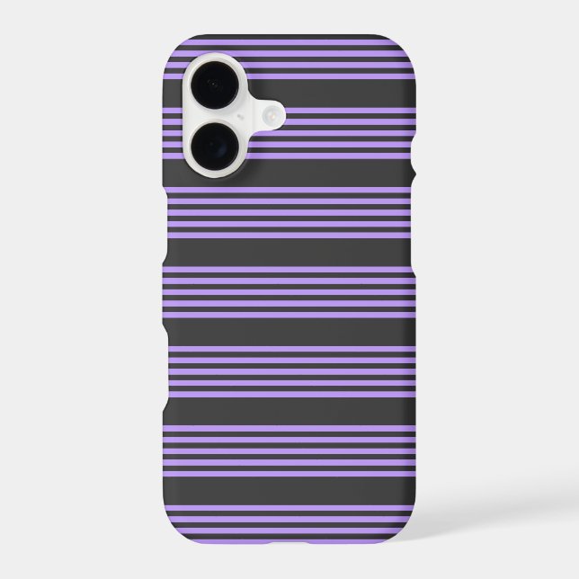 Purple and charcoal five stripe pattern (Back)
