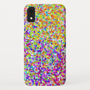 Purple and Coral Abstract Shapes Pattern Case-Mate iPhone Case