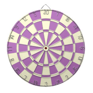 Purple And Cream Beige Colour Dartboard