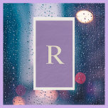 Purple and Cream Monogrammed  Napkin<br><div class="desc">This paper guest towel can be any background colour you select. Background is purple; monogram is cream in classic serif font. A great gift for a wedding or housewarming. Guests will appreciate having disposable hand towels available, especially with the recent health scare. All Rights Reserved © 2022 Alan & Marcia...</div>