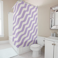Purple And Cream Wavy Lines Psychedelic Stripes Sh