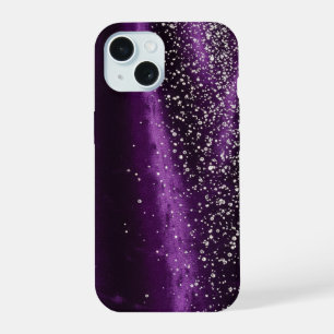 Purple and diamonds - Stunning iPhone 15 Case