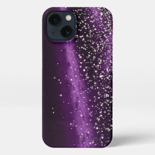 Purple and diamonds - Stunning Slim Fit iPhone 13 Case