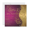 Purple and Gold 80th Birthday Party Invitation