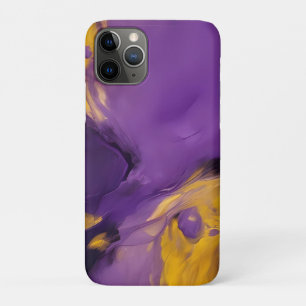 Purple and Gold Abstract Case-Mate iPhone Case