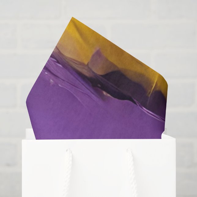 Purple and Gold Abstract Tissue Paper (Gift Bag)