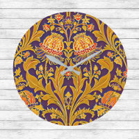 Purple and Gold Botanical Morris Inspired Floral 