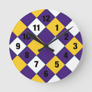 Purple and Gold Cobbler Clock