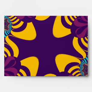 Purple and Gold Cross Envelope