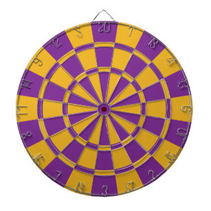 Purple And Gold Dartboard