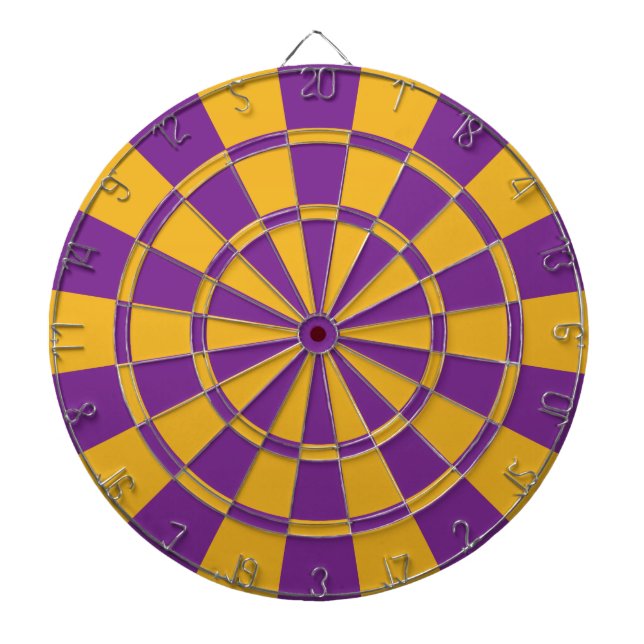 Purple And Gold Dartboard (Front)