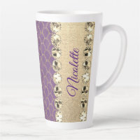 Purple and Gold Foil Diamond Bling