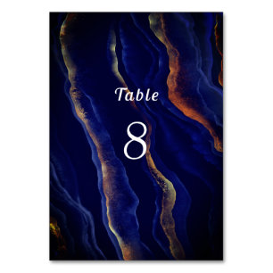 Purple and Gold Geode Agate Wedding  Table Number