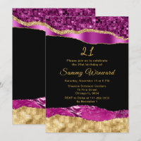 Purple and Gold Glam Tears Birthday Party