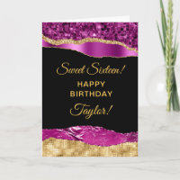 Purple and Gold Glam Tears Sweet Sixteen