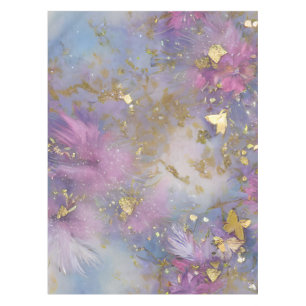 Purple and Gold Glitter Storm Fantasy Tablecloth