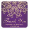 PURPLE AND GOLD INDIAN INSPIRED THANK YOU LABEL