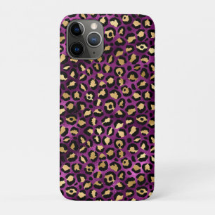 Purple and Gold Leopard Series Design 1 Case-Mate iPhone Case