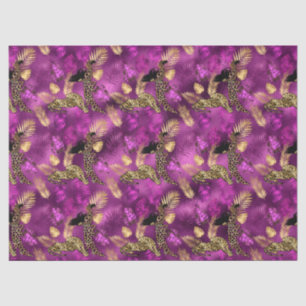 Purple and Gold Leopard Series Design 6 Tissue Paper
