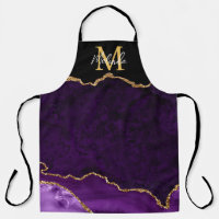 Purple and Gold Marble Agate