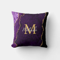 Purple and Gold Marble Agate