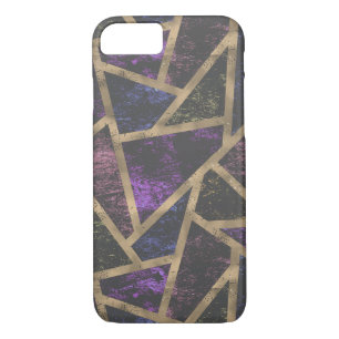 Purple and gold mosaic pattern Case-Mate iPhone case