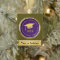 Purple and Gold Personalised Graduation Ornaments