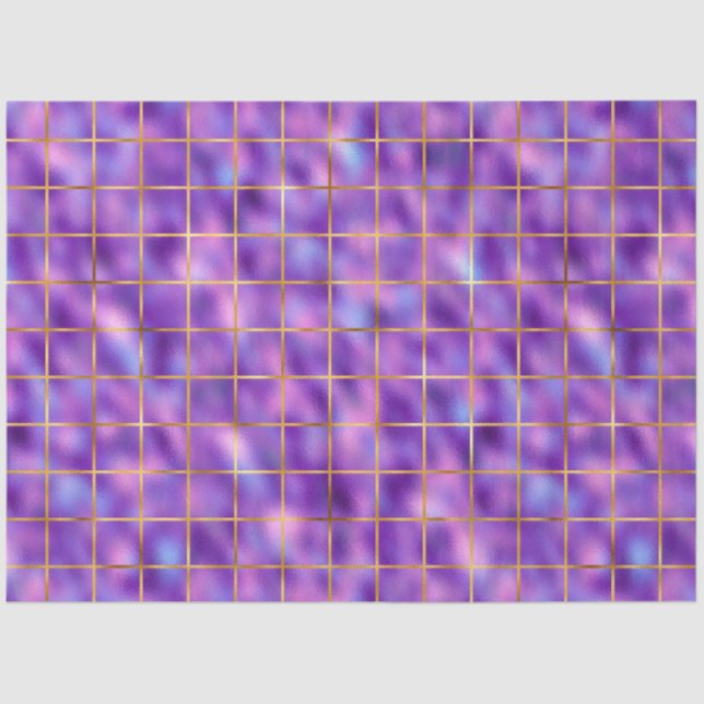 Purple and Gold Series Design 3 Tissue Paper (Front)