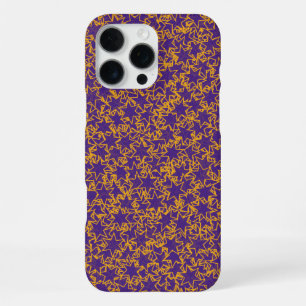 Purple and Gold Star Team Spirit Sports Colours iPhone 16 Pro Max Case