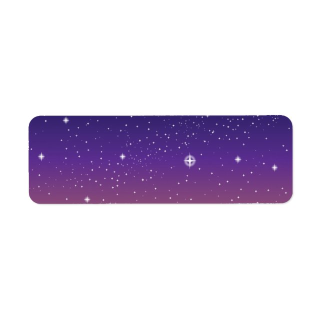 Purple and Gold Starry Sunset Sky (Front)