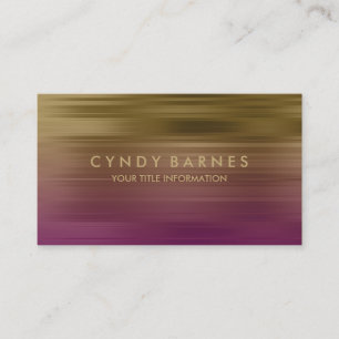 Purple and Gold Stripe Business Card