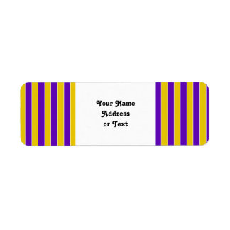 Purple And Gold Stripes - Team or School Colours