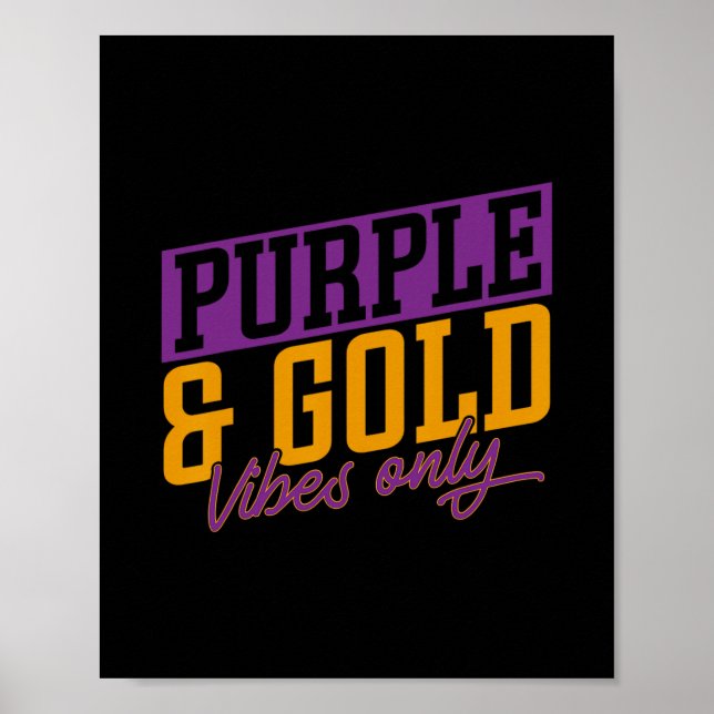Purple And Gold Vibes  Poster (Front)