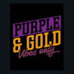Purple And Gold Vibes Sketll Player Sketll Sports  Poster<br><div class="desc">Purple And Gold Vibes Sketll Player Sketll Sports</div>