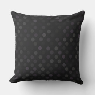 purple and gray polka dot cushion