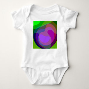 Purple And Green 403 Baby Bodysuit