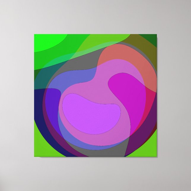 Purple And Green 403 Canvas Print (Front)