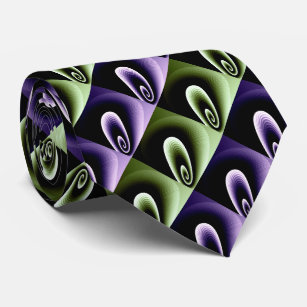Purple and Green COOL Modern Pattern Tie
