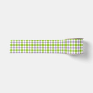 Purple and Green Plaid Grosgrain Ribbon
