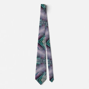 purple and green scifi modern tie
