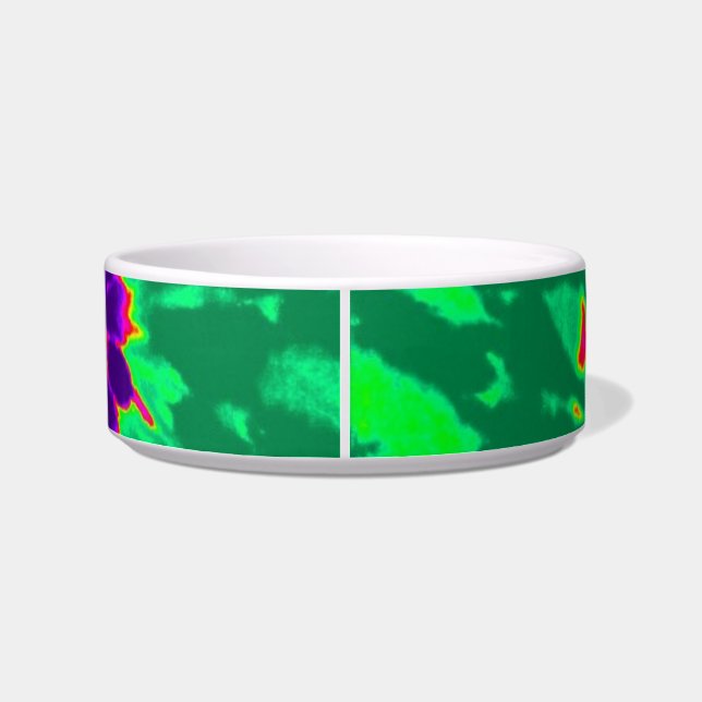 Purple and Green Tie Dye Bowl (Back)